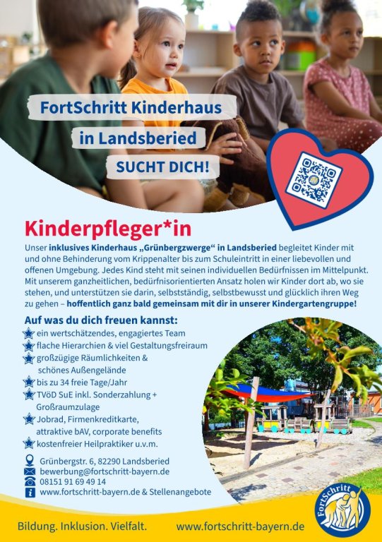 Stellenanzeige Kinderhaus Landsberied