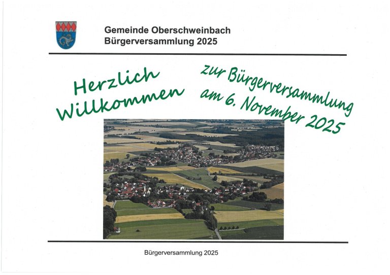 Bürgerversammlung Oberschweinbach